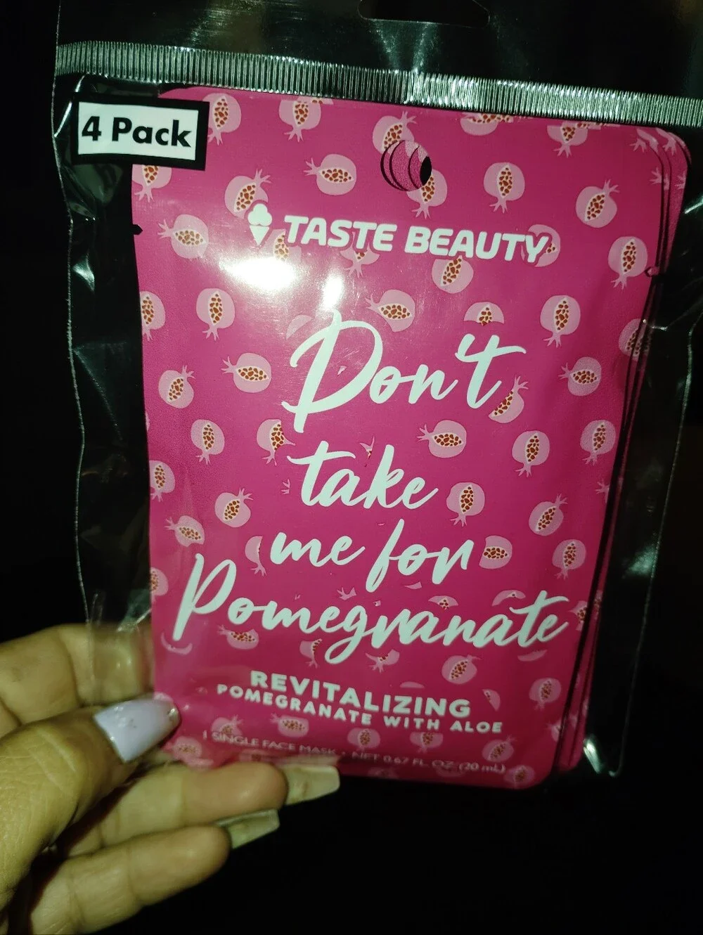 Don't take me for pomegranate revitalizing pomegranate with aloe single face